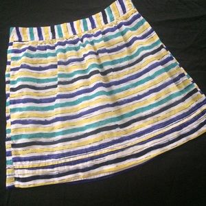 3/$15 ☀️ Striped Loft Skirt Size 2 Petite